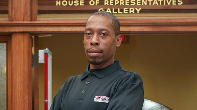 Napoleon Miller, who recently completed the MI-BEST program at Hinds Community College, spoke about the program before Mississippi lawmakers. Photo: Hinds Community College/Cathy Hayden