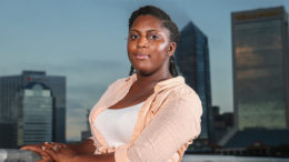 Asia Howard was stuck in retail and fast-food jobs after graduating high school, unable to get a job in banking, a profession she prized for its steady hours. She is now studying for an associate degree in business administration at Florida State College at Jacksonville. Photo: AP/Gary McCullough