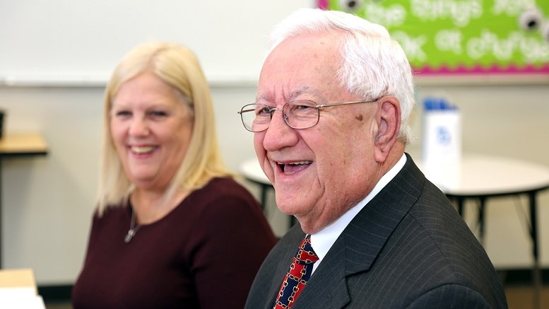 Robert L. Paserba, right, and his sister-in-law, Gail Paserba